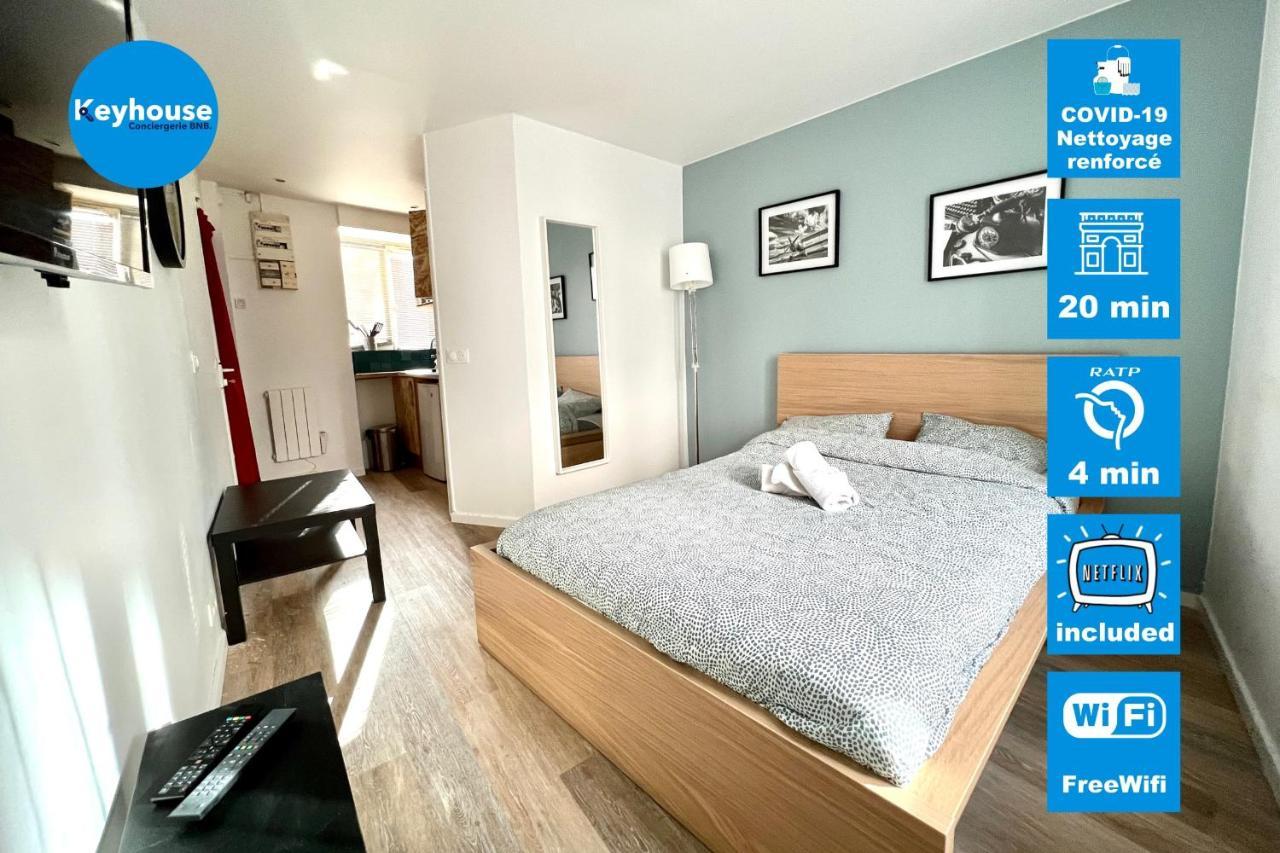 Studio 2 People Wifi Netflix Proche Paris Apartment Le Pré-Saint-Gervais Екстериор снимка